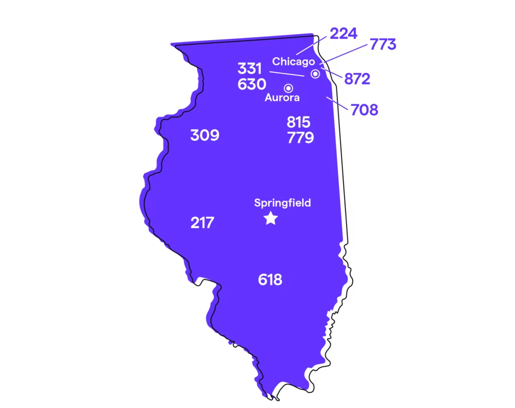 Illinois (IL) Phone Numbers: Area Codes 312, 224, 630, 773, 847